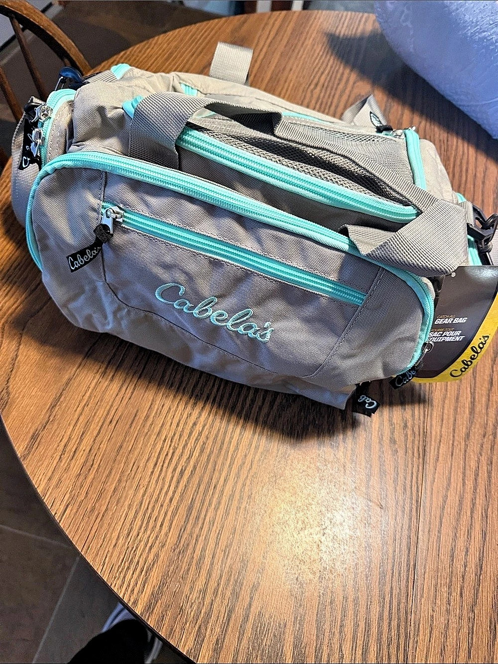 Cabela's Catch-All Gear Bag Gray & Blue NWT Travel Bag